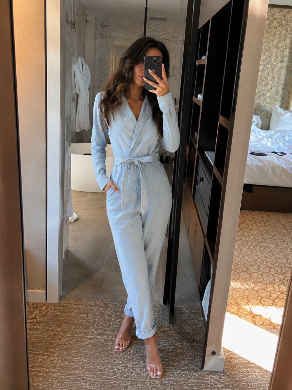 Joe's Jeans Shirley Light Wash Soft Belted Romper Coverall Jumpsuit – Size Small